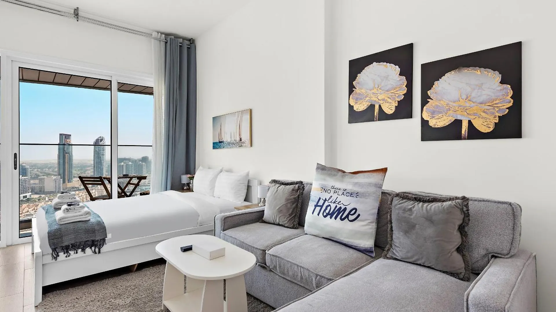 Modern Studio With Sofa Bed In Jvc- Dubai
